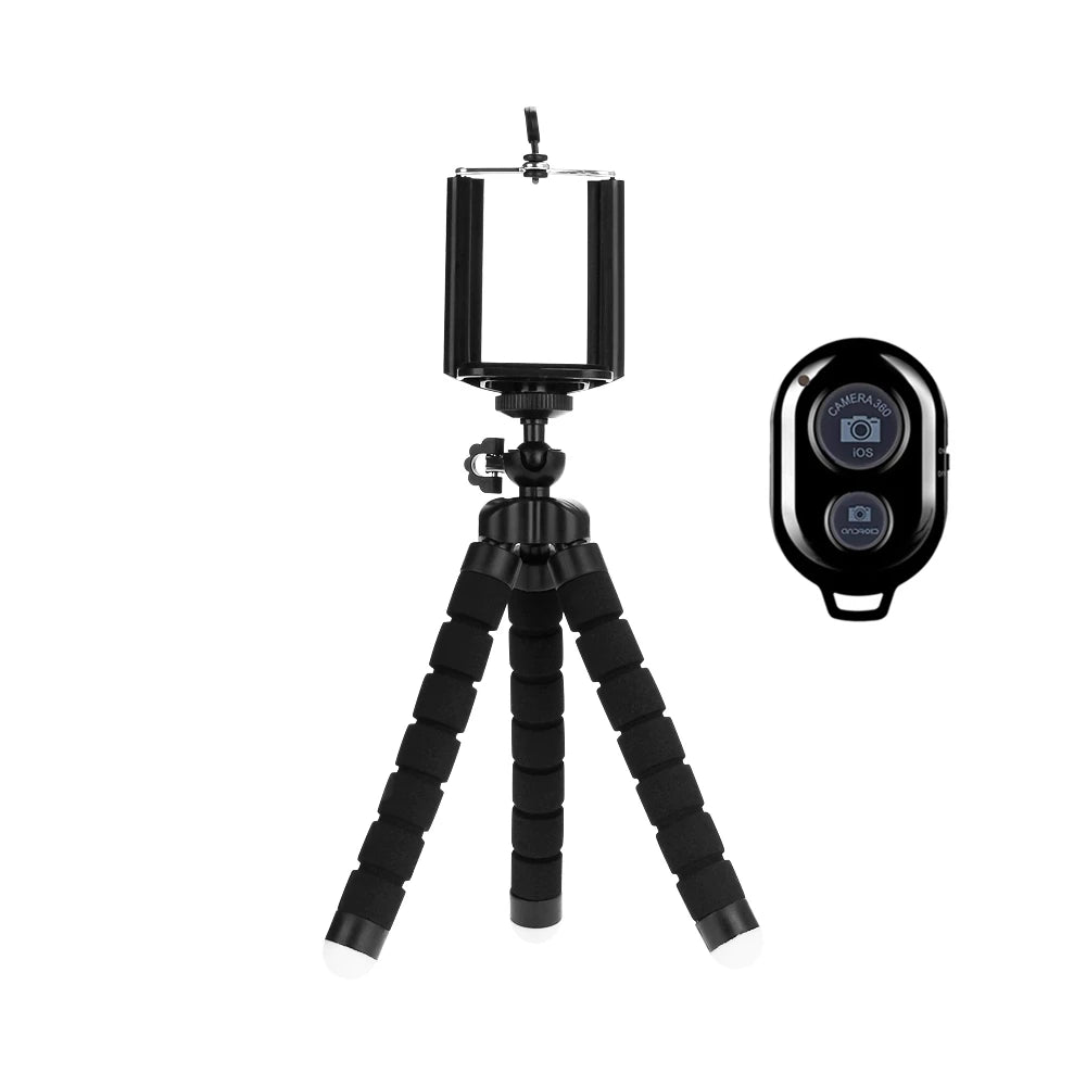 Tripé 3 em 1 para Celular – Suporte Flexível para Fotos e Vídeos