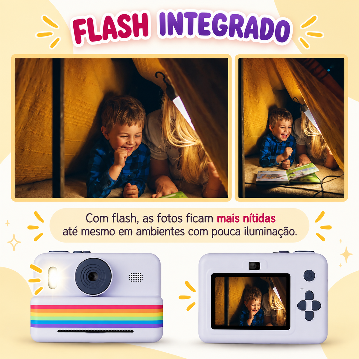 📸 Câmera Infantil Mágica com Impressora Instantânea – Fotos e Diversão em Qualquer Lugar!